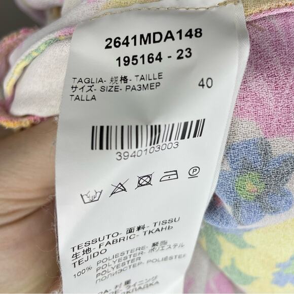 MSGM Floral Print Halter Maxi Dress Size 40(S) - Picture 8 of 10